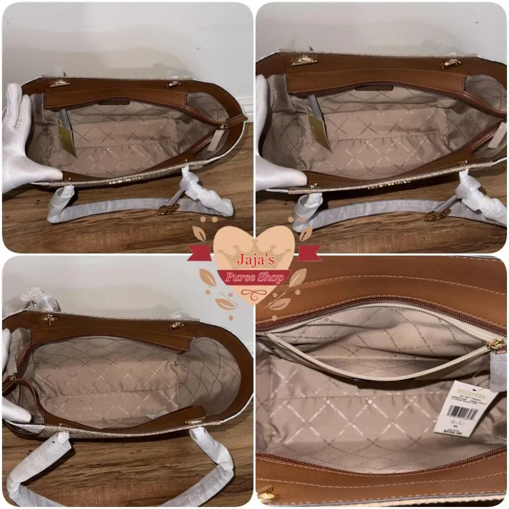 ❤️Michael Kors Signature Trio Color Coated Canvas Purse❤️ - Picture 8 of 17